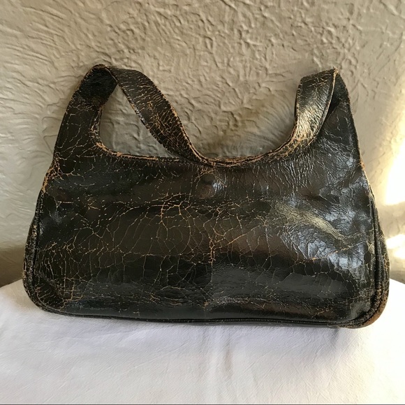 Mja Distressed Brown Leather Vintage Handbag - Picture 4 of 7